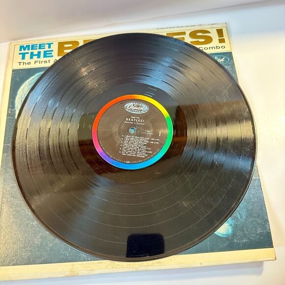 Meet The Beatles LP Capitol T 2047 Vinyl Record RARE Mono High Fidelity Scranton - Picture 3 of 6